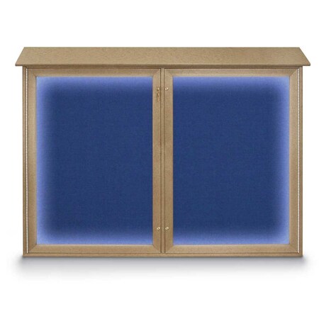 United Visual Products Open Faced Traditional Corkboard, 72x48" UV646A-GOLD-BLACK